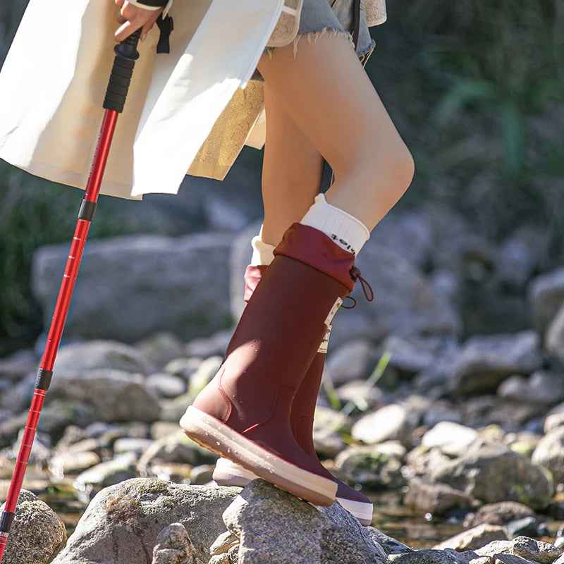 Drune | Regenstiefel Damen - Leichtgewichtige rutschfeste Gummiausführung