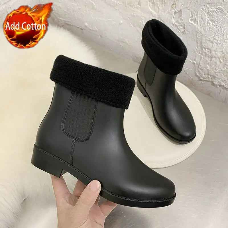 Drune | Slip-On Regenstiefel - Bequeme gepolsterte Design für Frauen