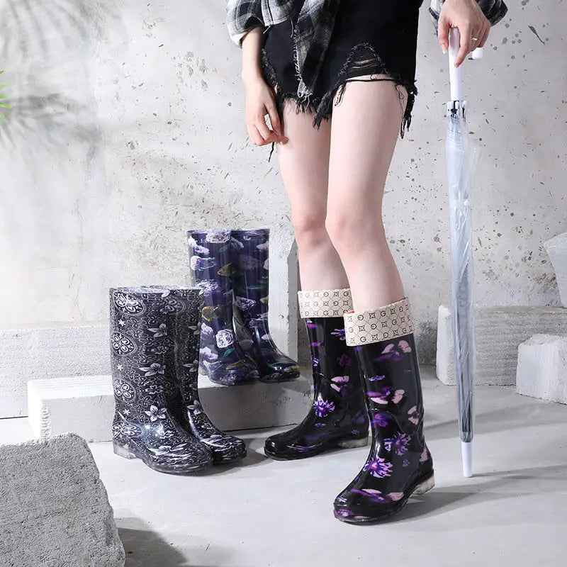 Drune | Winterstiefel - Stilvolles Blumenmuster für Frauen