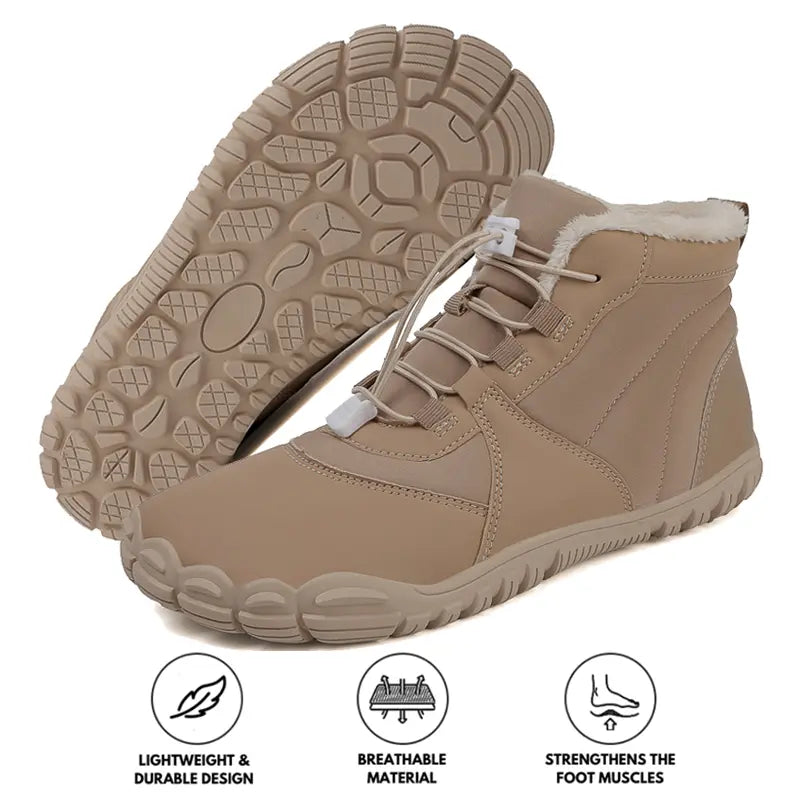 Drune | Wasserdichte Winterstiefel für Frauen – Warm & Bequem Barfußdesign