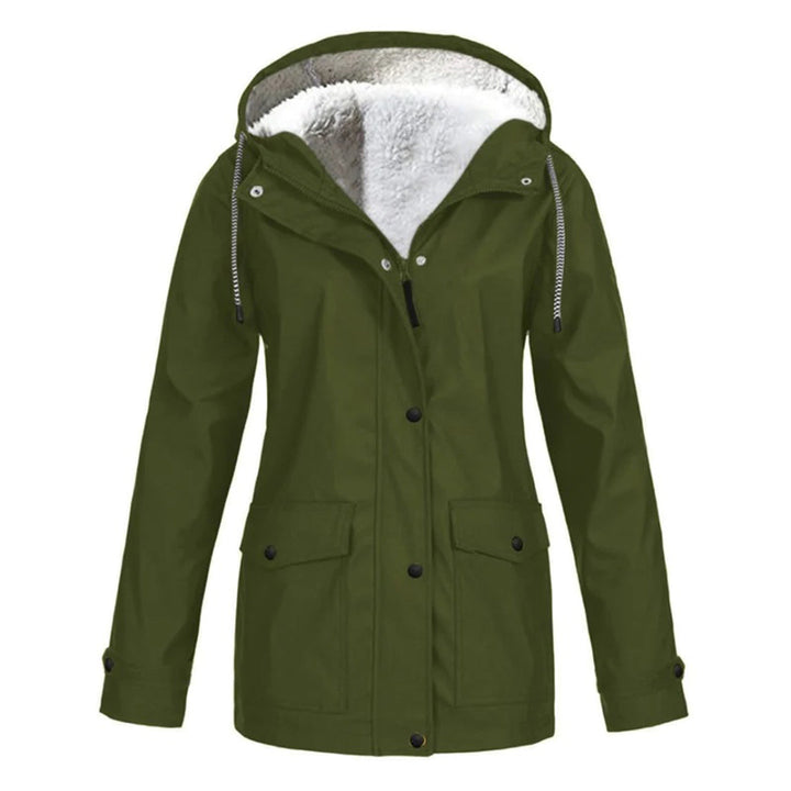 Drune | Wasserdichte Regenjacke für Damen - Mittellang