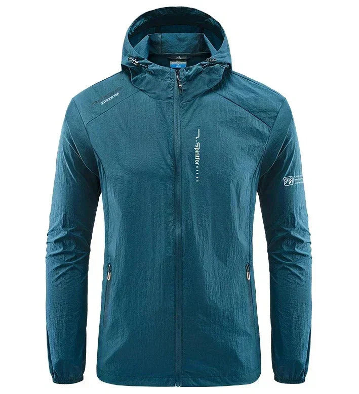 DruneHerren Windbreaker Jacke - Voller Reißverschluss und Kapuze