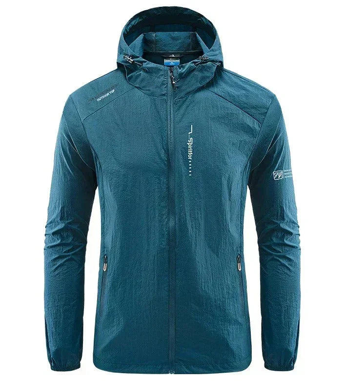 Drune | Herren Windbreaker Jacke - Voller Reißverschluss und Kapuze