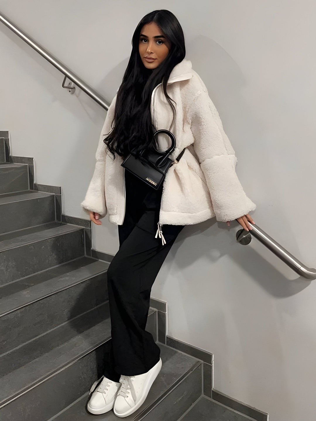 Drune | Weiche Teddy Winterjacke Damen
