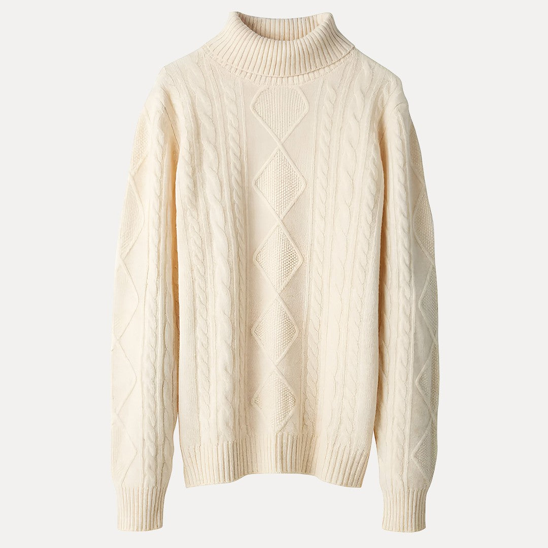 Drune | Weicher Strickpullover mit Stehkragen