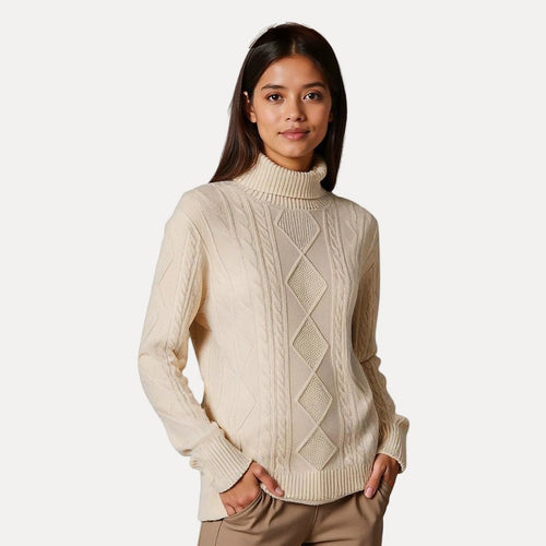 Drune | Weicher Strickpullover mit Stehkragen
