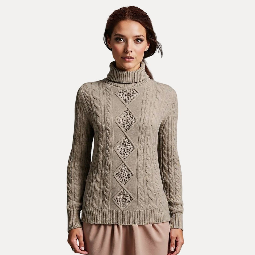 Drune | Weicher Strickpullover mit Stehkragen