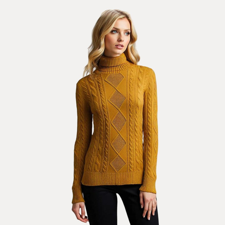 Drune | Weicher Strickpullover mit Stehkragen