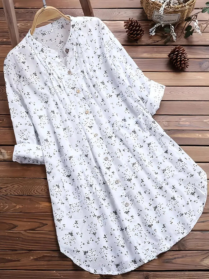 Drune | Blumige Bluse mit romantischem Design
