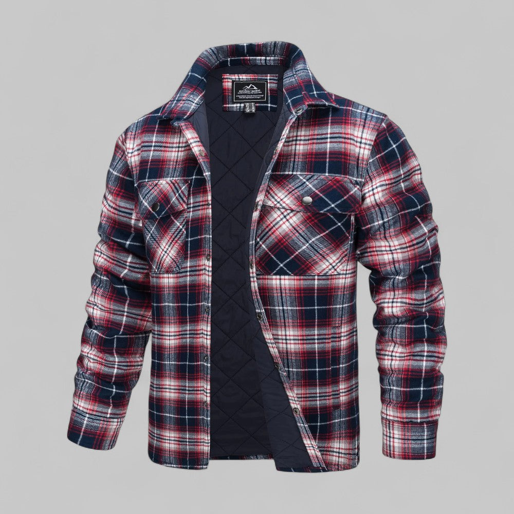 Drune | Bequeme karierte Flanellhemdjacke