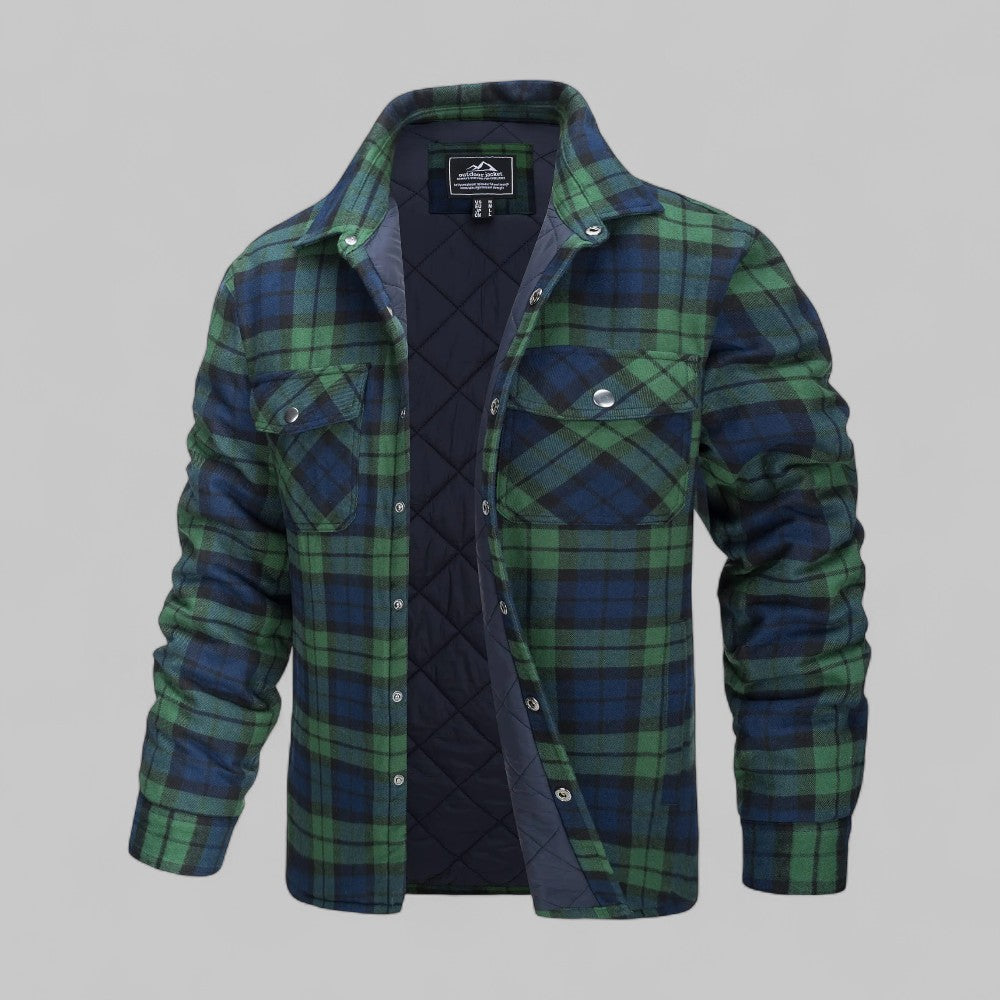 Drune | Bequeme karierte Flanellhemdjacke