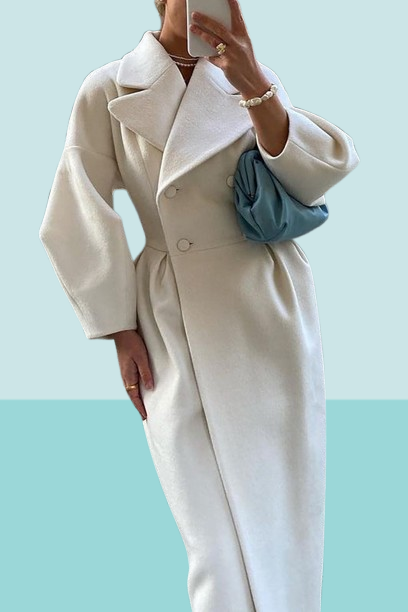 Drune | Comfortabele Midi Jacke Met Dubbele Knoopsluiting