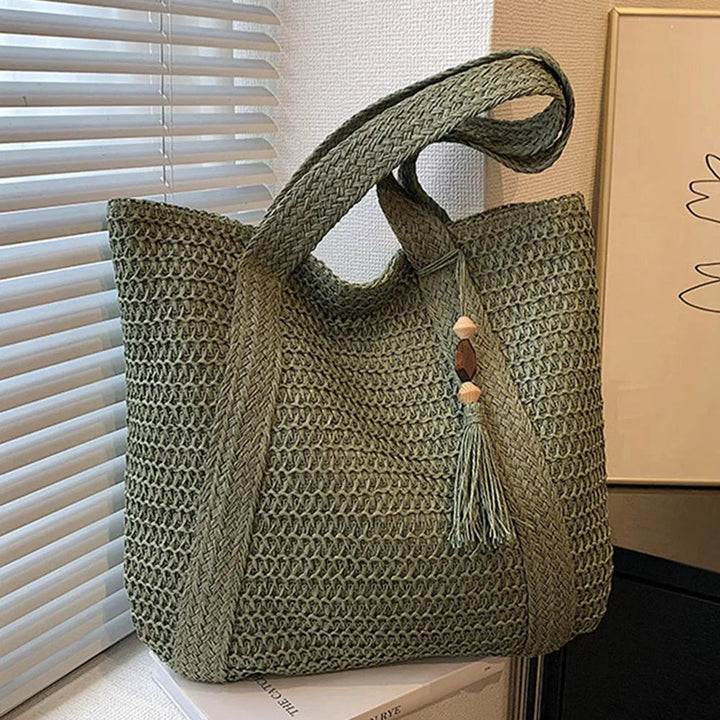 Drune | Sommertasche aus Stroh mit lässigem Design