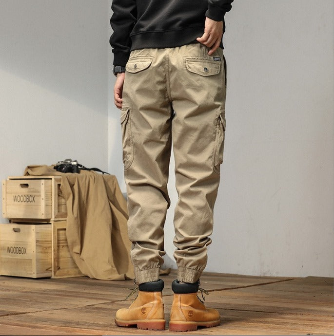 Drune | Cargohose mit Bündchen - Bequeme Jogger mit Seitentaschen im Urban-Style