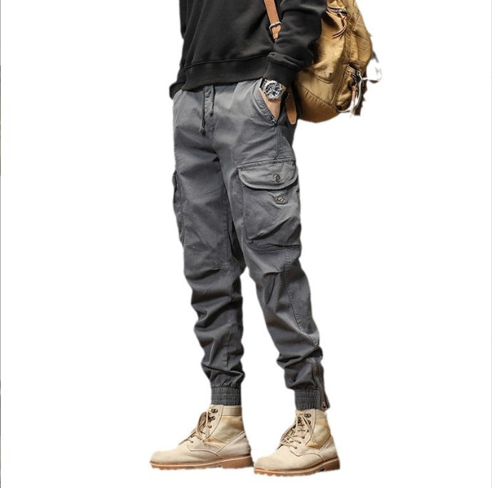 Drune | Cargohose mit Bündchen - Bequeme Jogger mit Seitentaschen im Urban-Style