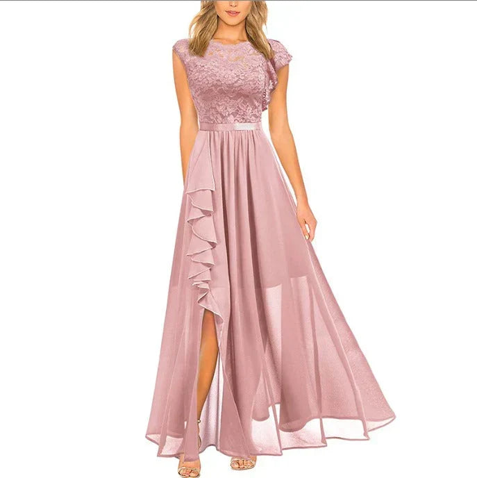 Drune | Maxi Kleid mit Eleganten Details