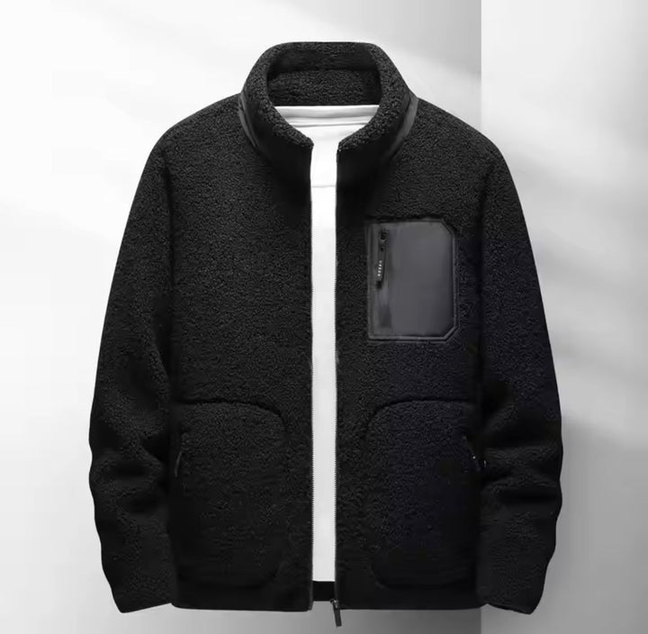 Drune | Herren Zip-Up Jacke - Hoher Kragen mit mehreren Taschen