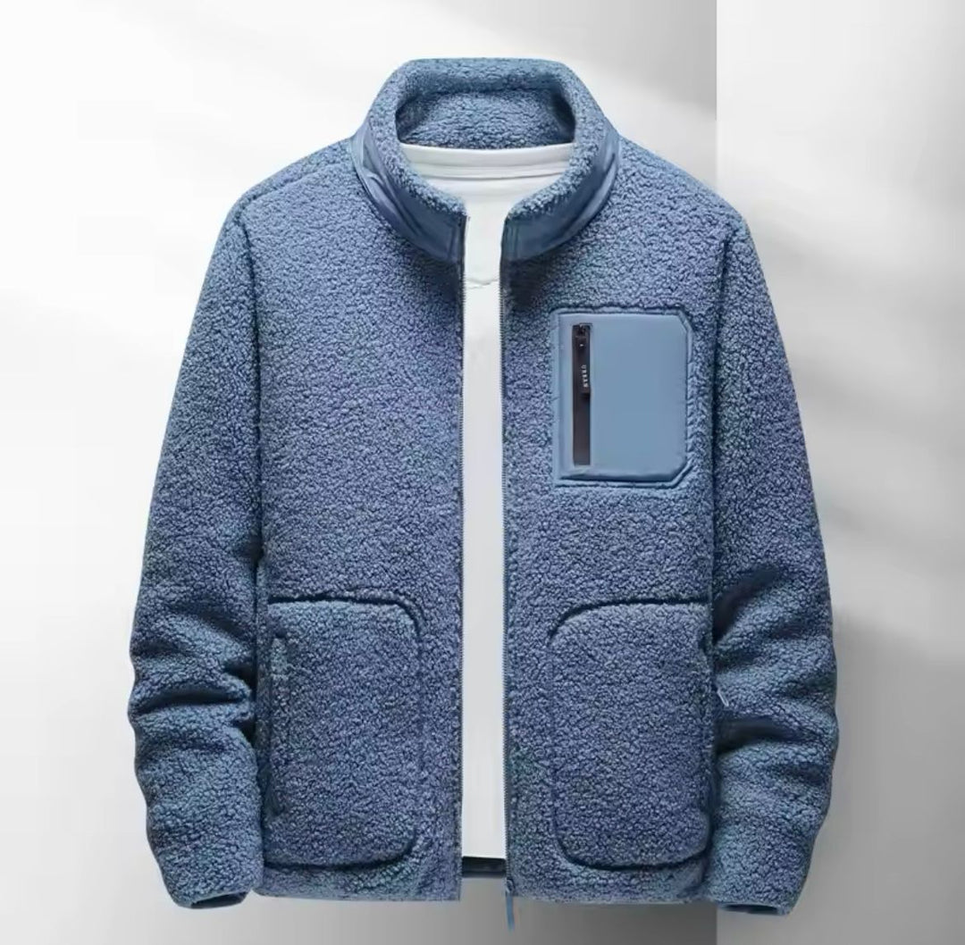 Drune | Herren Zip-Up Jacke - Hoher Kragen mit mehreren Taschen