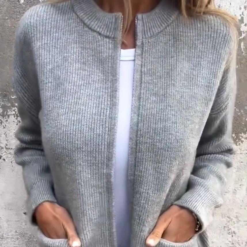 Drune | Plush Zip Strickjacke