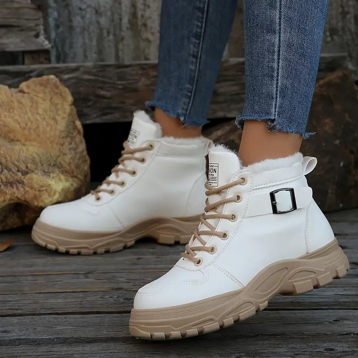 Drune | Stiefeletten mit Fellfutter - Schwarz