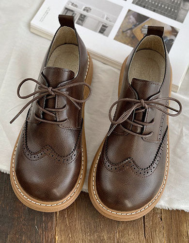 Drune | Oxford-Schuhe im Brogue-Stil mit breiter Zehenbox