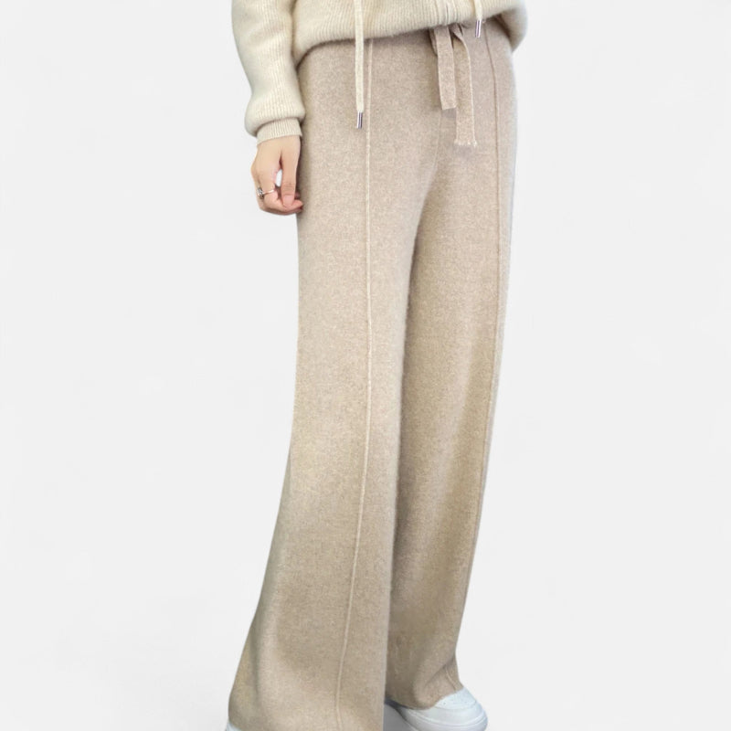 Drune | Weite Strickhose für Damen - Herbst-Winter Must-Have