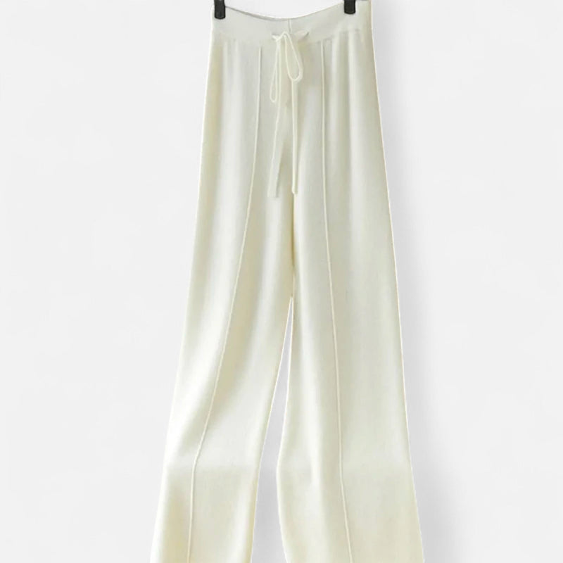 Drune | Weite Strickhose für Damen - Herbst-Winter Must-Have