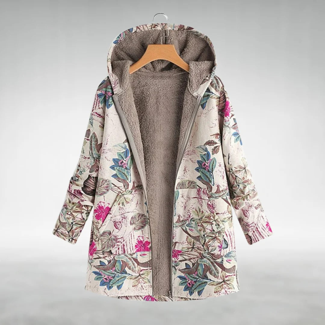 Drune | Floral Fleece-Jacke