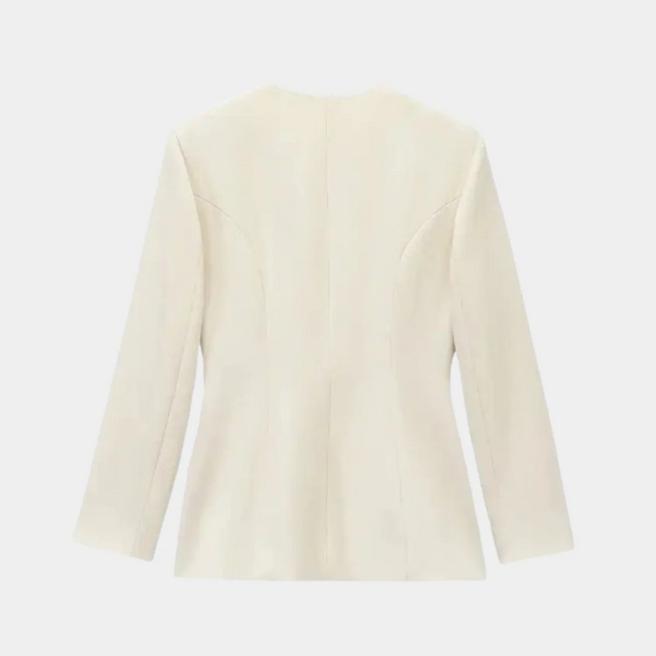 Drune | Damen Wickelblazerjacke mit Gürtel und Taillierter Passform