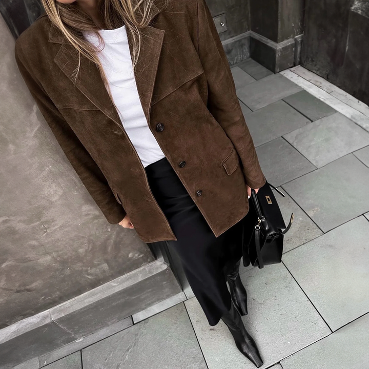 Drune | Vintage Übergröße Blazerjacke Damenjacken