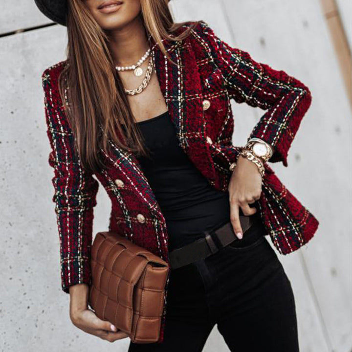 Drune | Damen Klassische Blazer mit Einreiher Stil