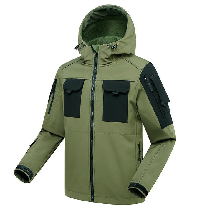 Drune | Outdoor Herren Cargo Set wasserdicht und winddicht mit Kapuze für Wandern und täglichen Gebrauch