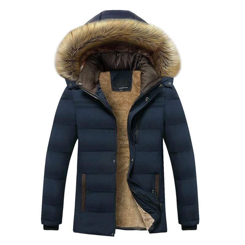 Drune | Fleecejacke Herren mit Abnehmbarem Hut