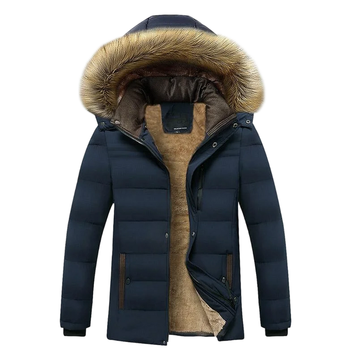 Drune | Fleecejacke Herren mit Abnehmbarem Hut
