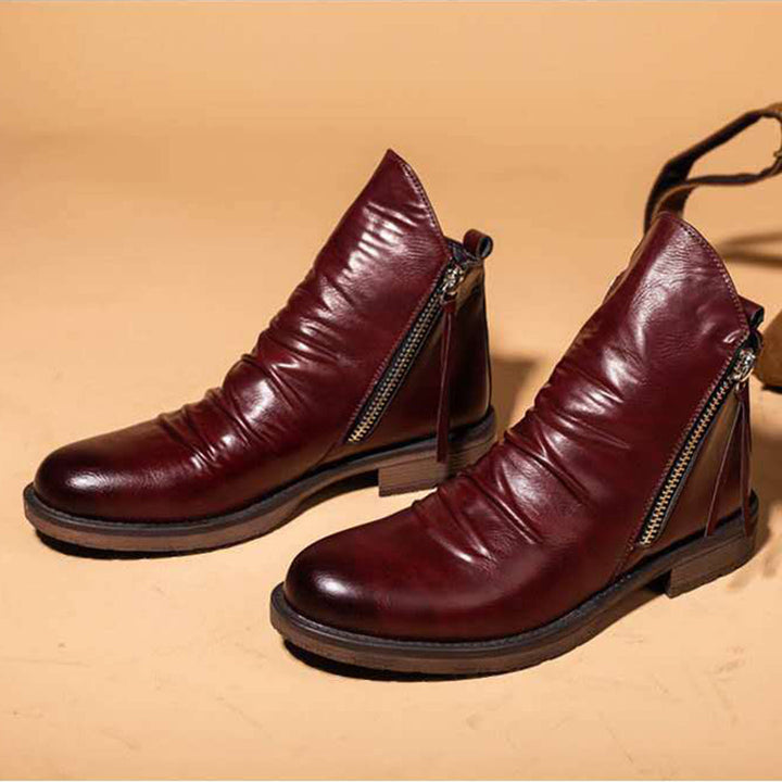 Drune - Lässige Herbst Stilvolle Stiefel mit Reißverschluss für Männer