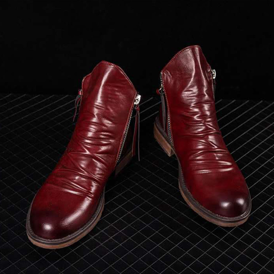 Drune - Lässige Herbst Stilvolle Stiefel mit Reißverschluss für Männer