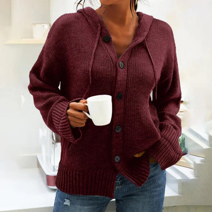 Drune | Strickjacke mit Kapuze und Kordelzug