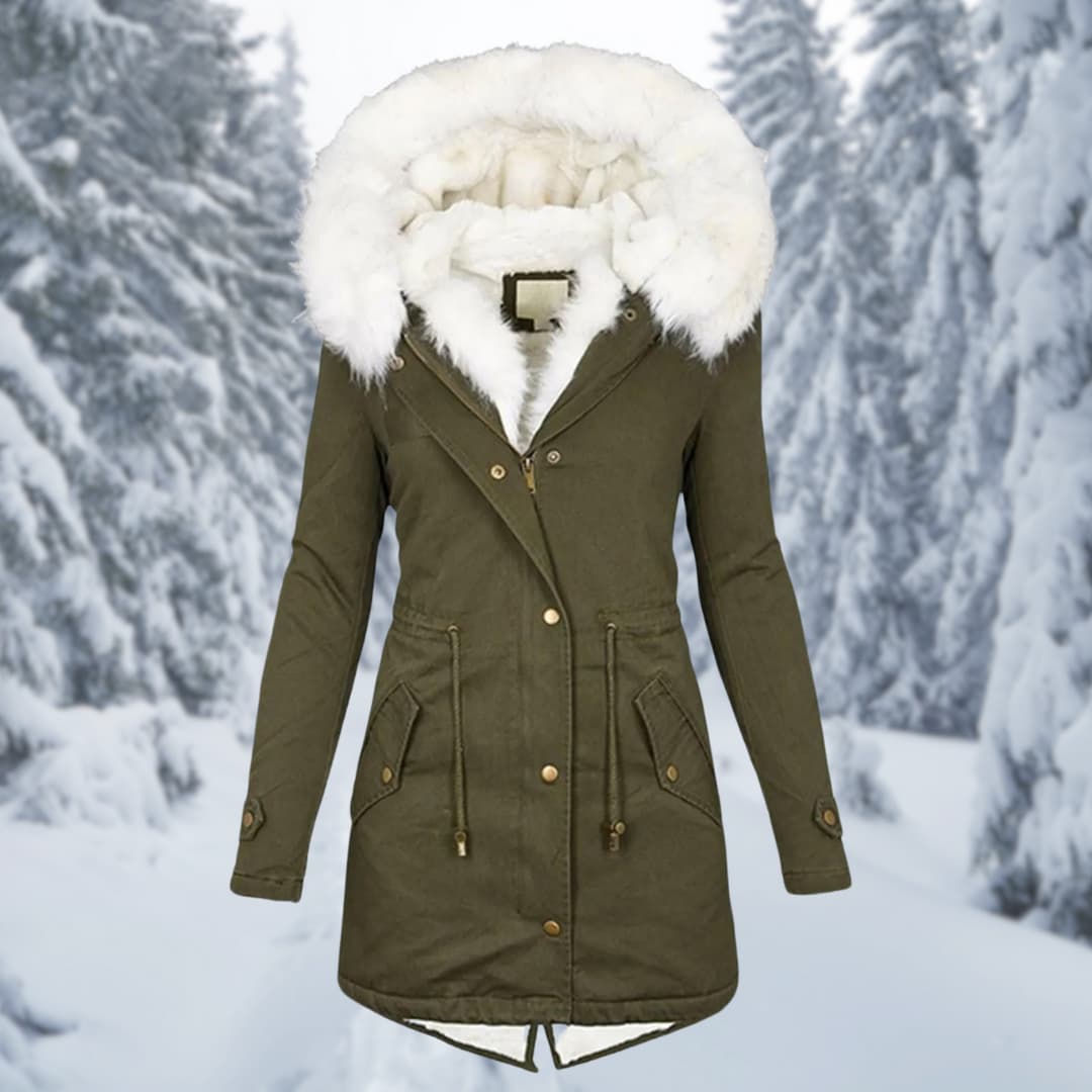Drune | Parka Kapuze mit Fell Gefüttert Winterjacke Winterjacken Frauen