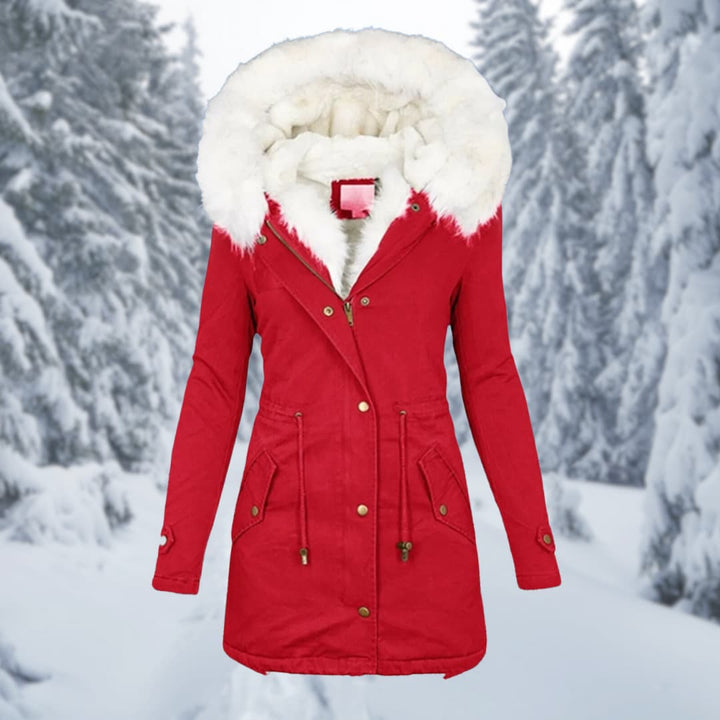 Drune | Parka Kapuze mit Fell Gefüttert Winterjacke Winterjacken Frauen
