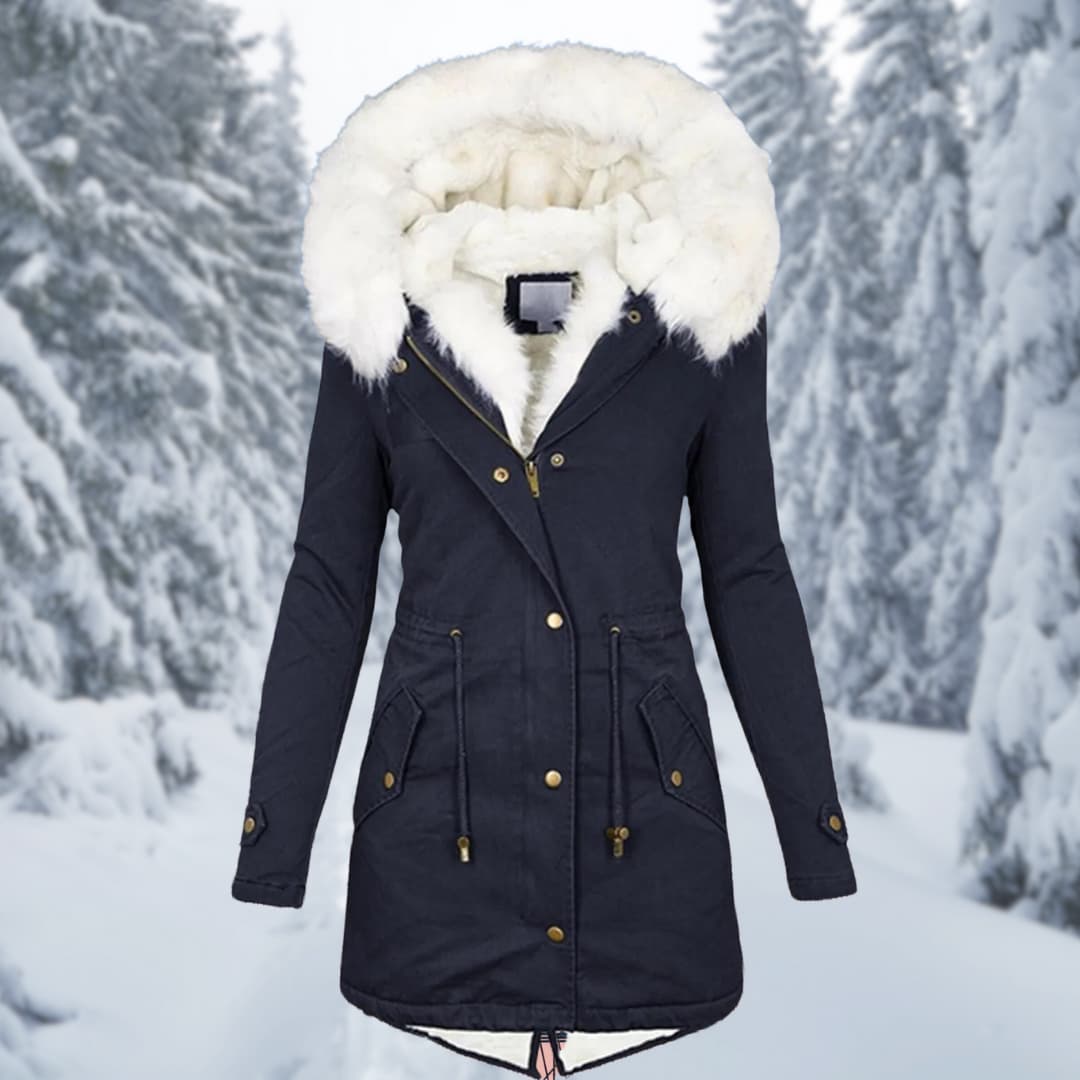 Drune | Parka Kapuze mit Fell Gefüttert Winterjacke Winterjacken Frauen