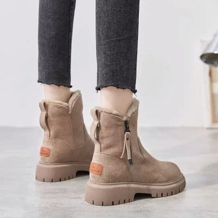 Drune | wolle gefütterte reißverschlussstiefel für damen