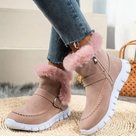 Drune | neue lässige kurze plüschstiefeletten aus wildleder