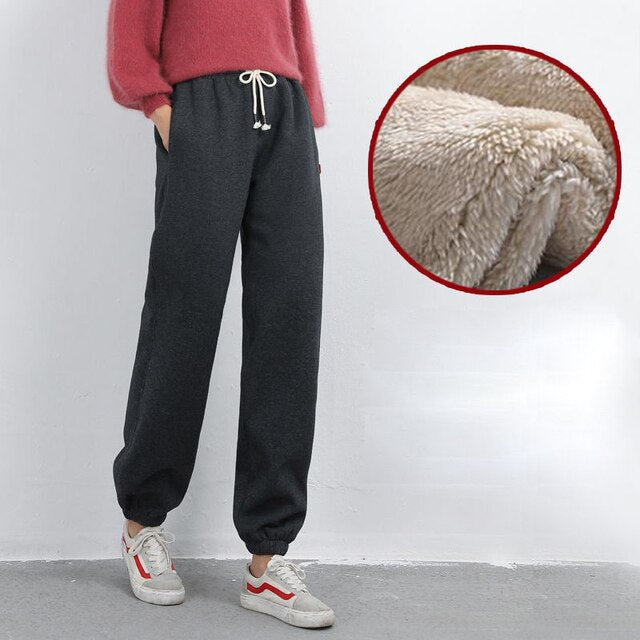 Drune | Schicke Winter Leggings mit Futter aus Pelz für Frauen