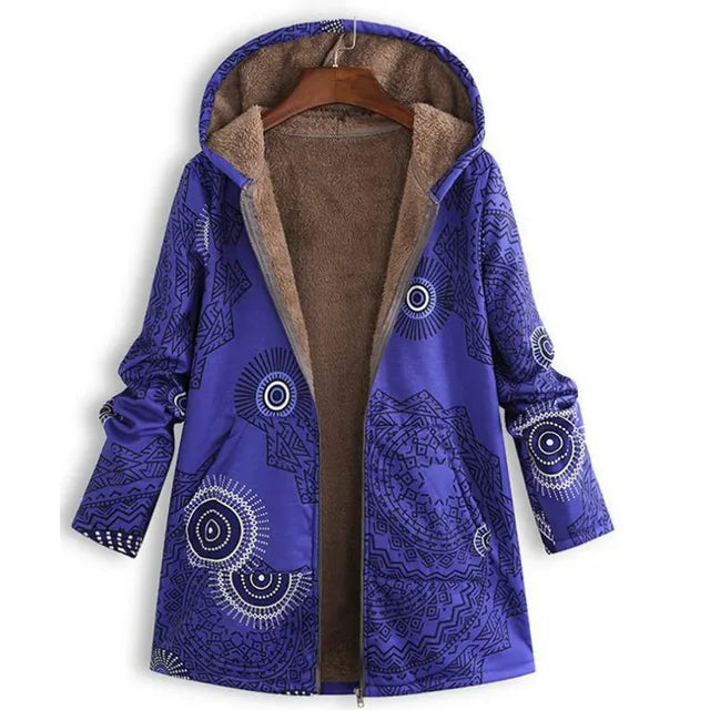 Drune | Dicke, bedruckte Kaschmir-Jacke