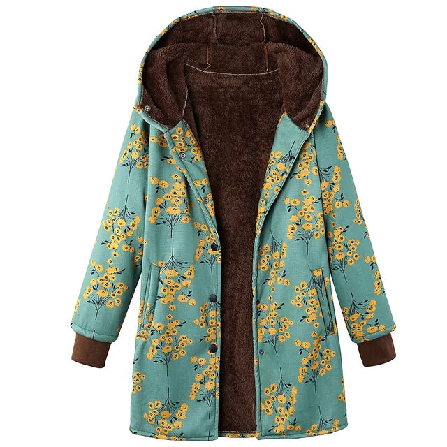 Drune | Dicke, bedruckte Kaschmir-Jacke
