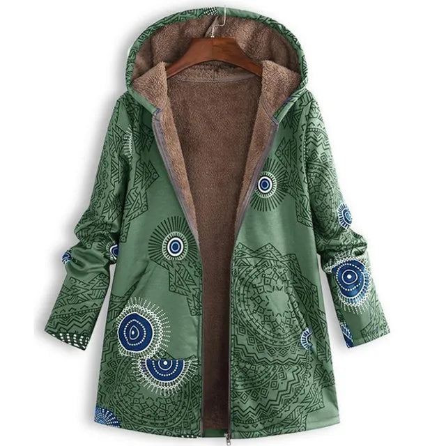 Drune | Dicke, bedruckte Kaschmir-Jacke