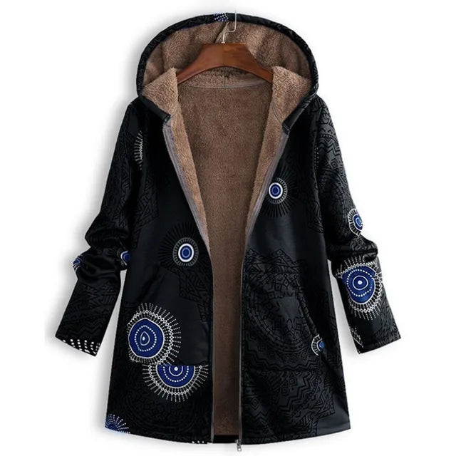 Drune | Dicke, bedruckte Kaschmir-Jacke