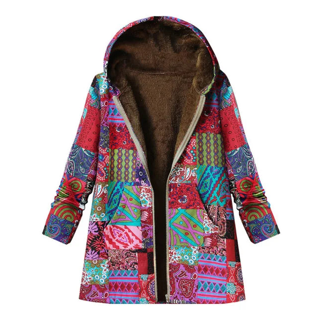 Drune | Dicke, bedruckte Kaschmir-Jacke