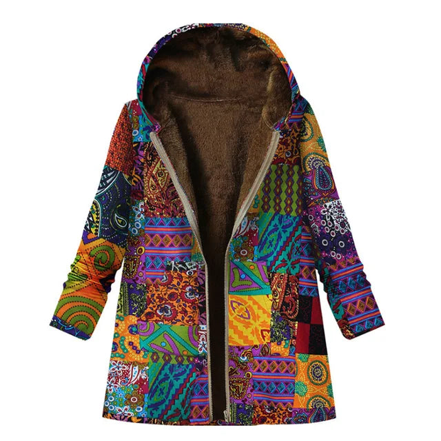 Drune | Dicke, bedruckte Kaschmir-Jacke