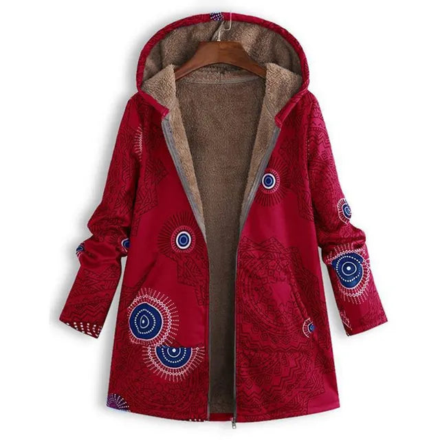 Drune | Dicke, bedruckte Kaschmir-Jacke